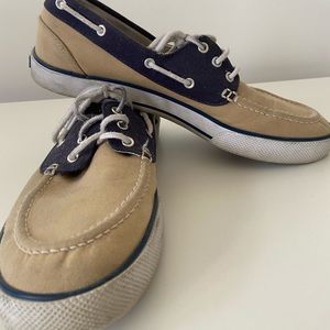 Polo Ralph Lauren canvas boat tennis shoes sz 10D